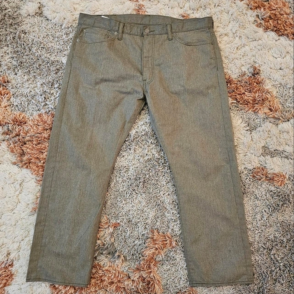 Levi 513 Slim Straight Olive Jeans 38 X 30